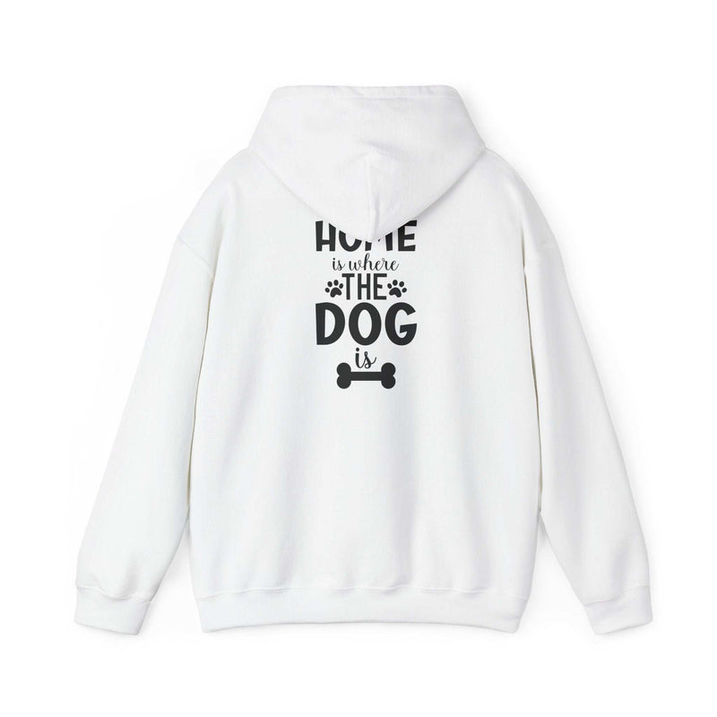 Home is Where the Dog Is Unisex Heavy Blend™ Hooded Sweatshirt | Purrfect Pet Haven