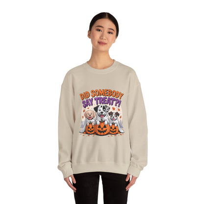 Halloween Dog Lover Crewneck - Cozy Spooky Season Pet Parent Sweatshirt