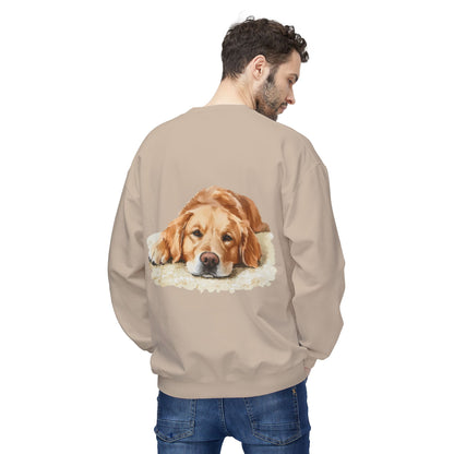 Cozy Golden Retriever Sweatshirt - Naptime Ahead Cloud Design