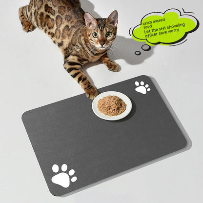 Pet Feeding Mat for Dogs and Cats - Washable And Reusable Placemat