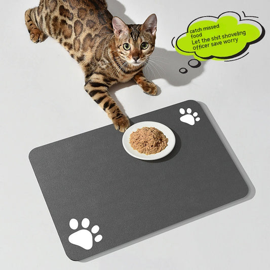 Pet Feeding Mat for Dogs and Cats - Washable And Reusable Placemat