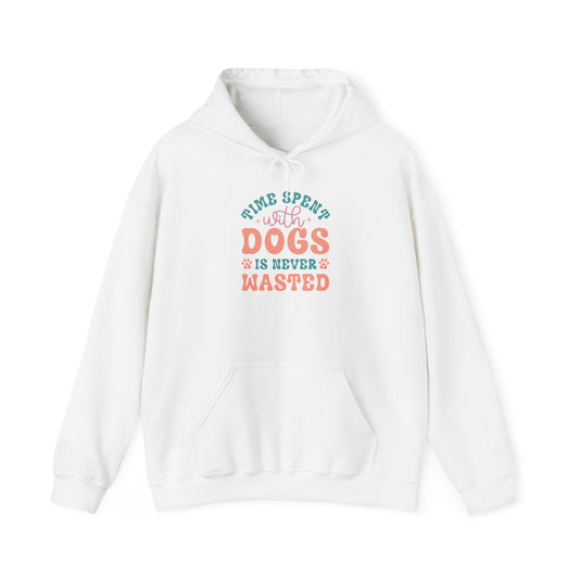 Time Spent with Dogs Hoodie - Perfect for Dog Lovers | Purrfect Pet Haven