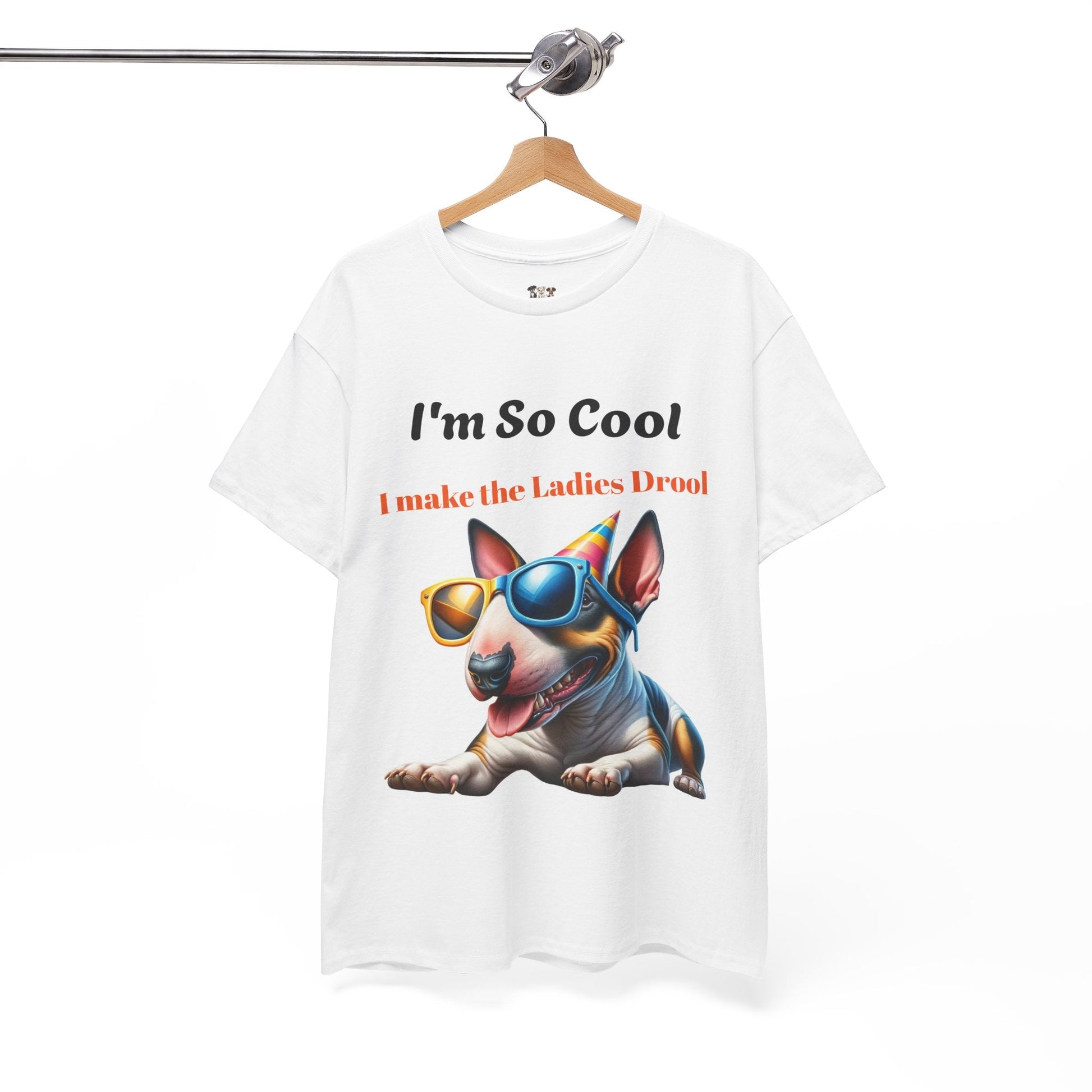 Unisex Heavy Cotton Tee - Cool Dog Graphic | I Make the Ladies Drool | Fun Pet Lover Shirt | Purrfect Pet Haven
