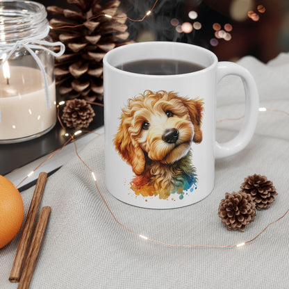 Cute Goldendoodle Dog Lovers Ceramic Mug - 11oz & 15oz - Perfect Gift for Doodle Owners