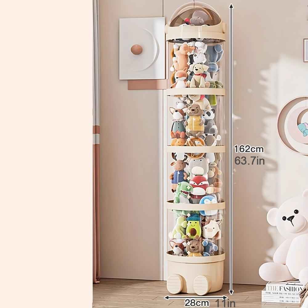 Plush Toy Storage Tower - 4-Tier Stackable Organizer - Purrfect Pet Haven