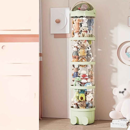 Plush Toy Storage Tower - 4-Tier Stackable Organizer - Purrfect Pet Haven