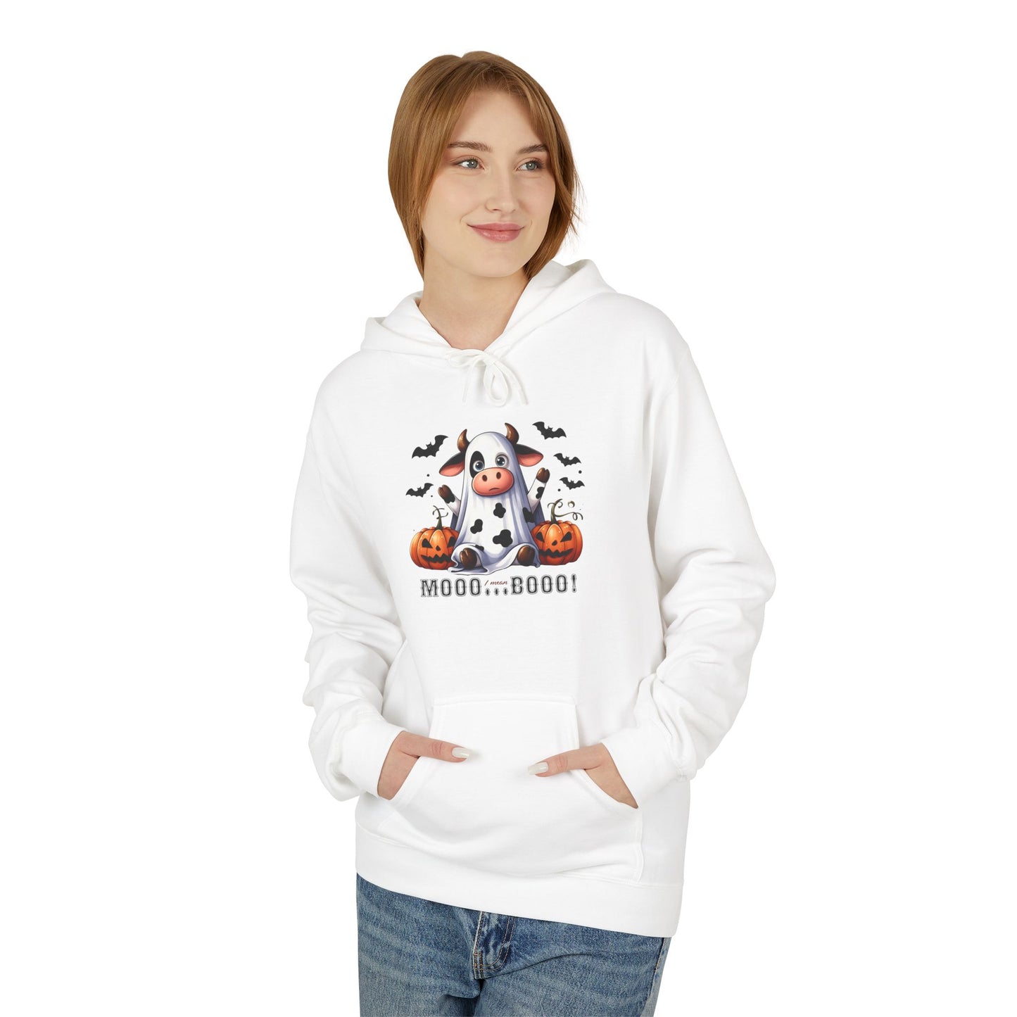 Mooo Cow Hoodie - Soft Fleece Unisex Sweatshirt