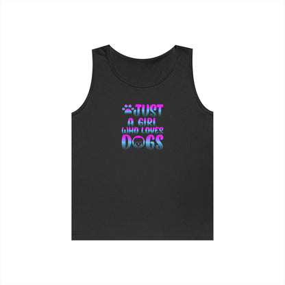 Just a Girl Who Loves Dogs Tank Top, Dog Lover Gift