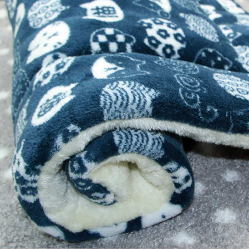 Premium Pet Bed Mat - Washable Fleece Crate Pad for Dogs & Cats All Sizes