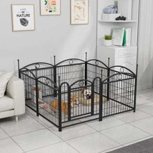 Indoor Outdoor 24 Inch Metal Dog 8 Panel Playpen