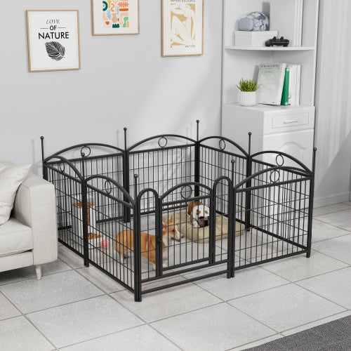 Indoor Outdoor 24 Inch Metal Dog 8 Panel Playpen