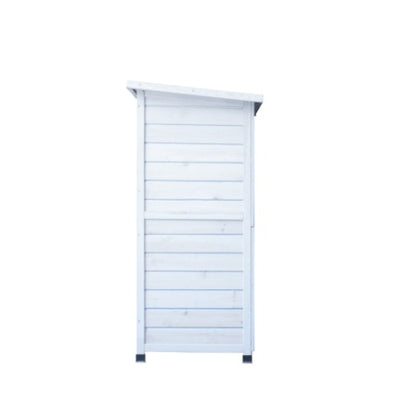 2-Story Rabbit Hutch - White with Removable Trays & Run