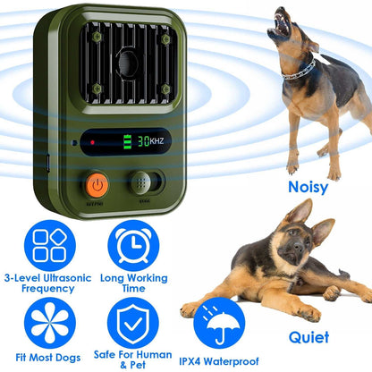 Anti Barking Device For Dogs - Rechargeable Ultrasonic Control