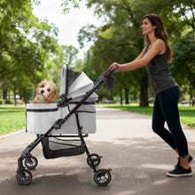 Foldable One-Hand Pet Stroller - Small Dogs & Cats