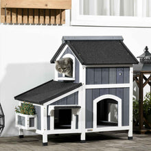 Outdoor Cat House Two-Story - Weather-Resistant Shelter
