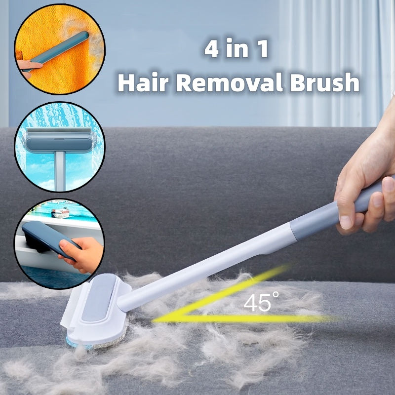 4-in-1 Pet Hair Removal Brush - Multi-Surface Cleaning Tool