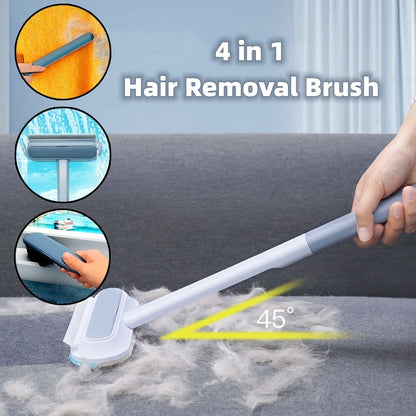 4-in-1 Pet Hair Removal Brush - Multi-Surface Cleaning Tool