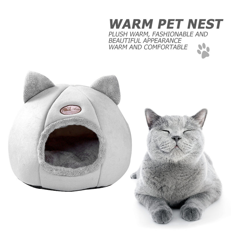 Winter Cat Nest - Large Enclosed Warm Sofa Bed for Cold Weather