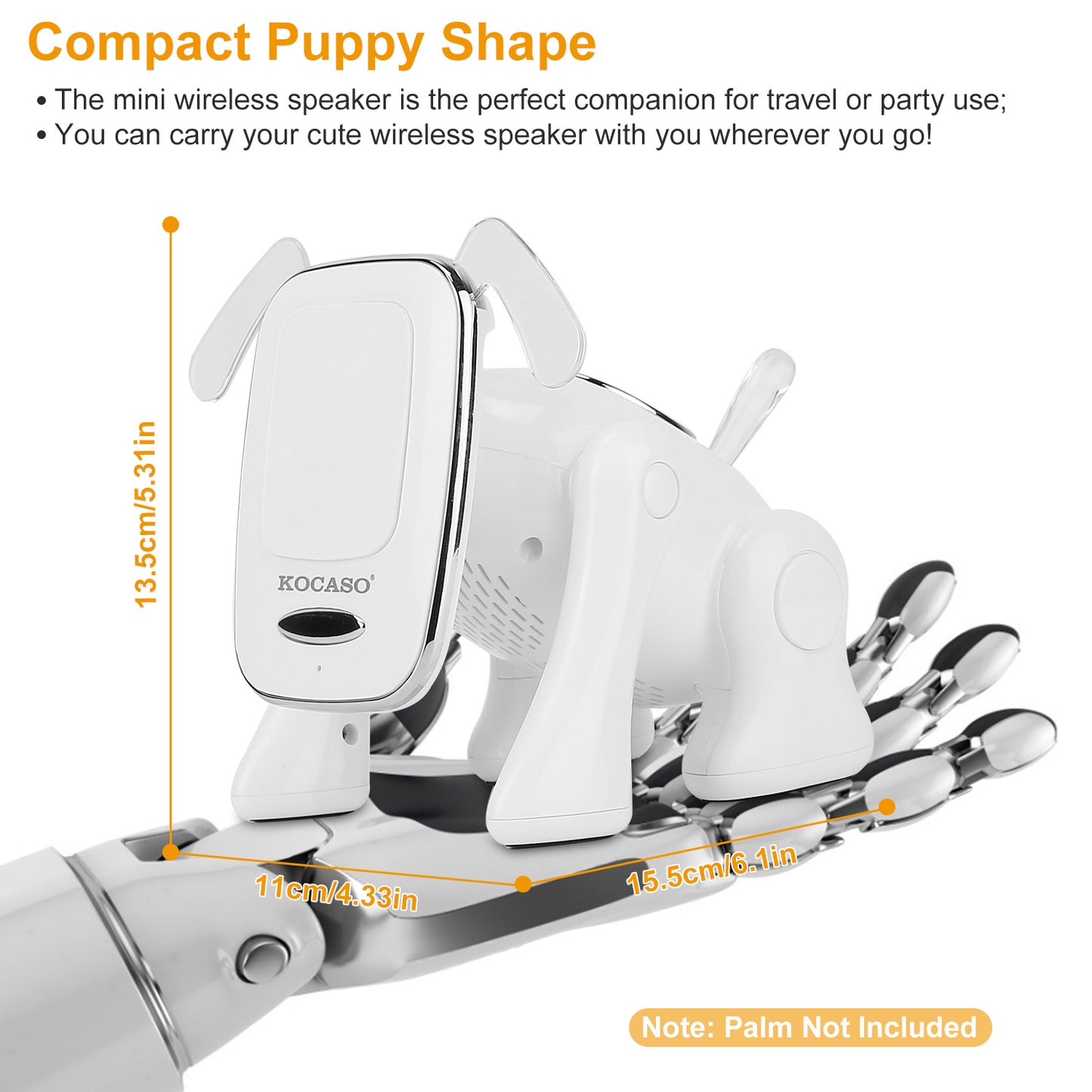 Cute Puppy Dog Wireless Speaker - Portable Bluetooth Music Player