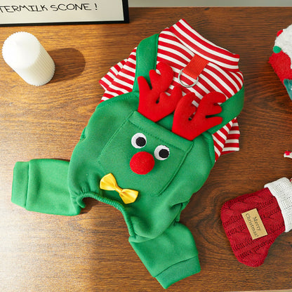 Christmas Reindeer Pet Costume - Dog & Cat Holiday Outfit