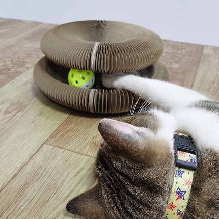 Foldable Cardboard Scratching Post Cat Scraping Pad