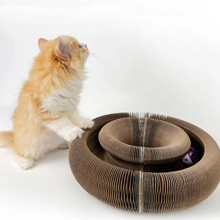 Foldable Cardboard Scratching Post Cat Scraping Pad