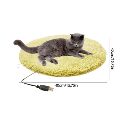 USB Electrical Heated Pet Bed Energy Saving Pet Carpet