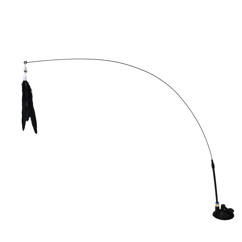 Fluffy Feather Interactive Pet Cat Teaser Cat Feather Wand | Purrfect Pet Haven