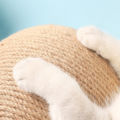 Cat Wooden Scratching Post Interactive Sisal Pet Scratching Ball | Purrfect Pet Haven