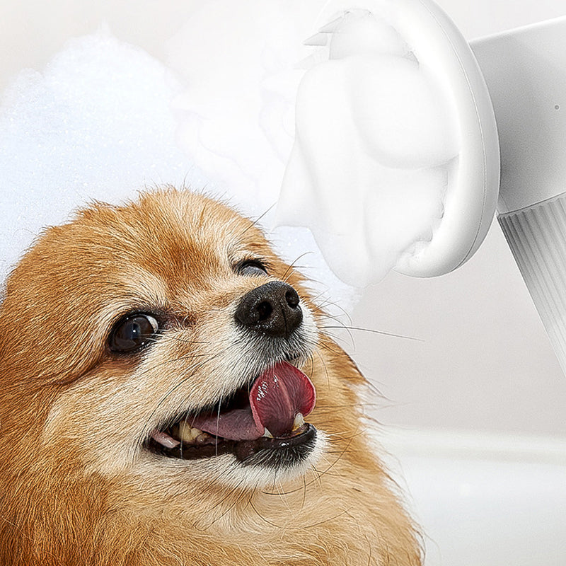 Automatic Foaming Silicone Bristles Pet Bathing Brush- USB Charging | Purrfect Pet Haven