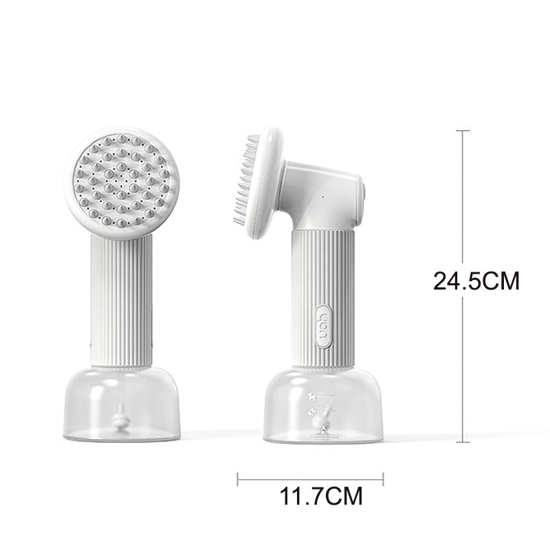 Automatic Foaming Silicone Bristles Pet Bathing Brush- USB Charging | Purrfect Pet Haven