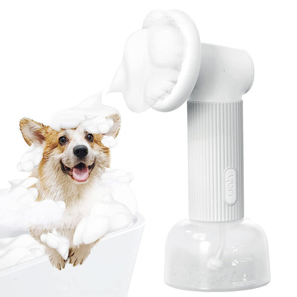 Automatic Foaming Silicone Bristles Pet Bathing Brush- USB Charging