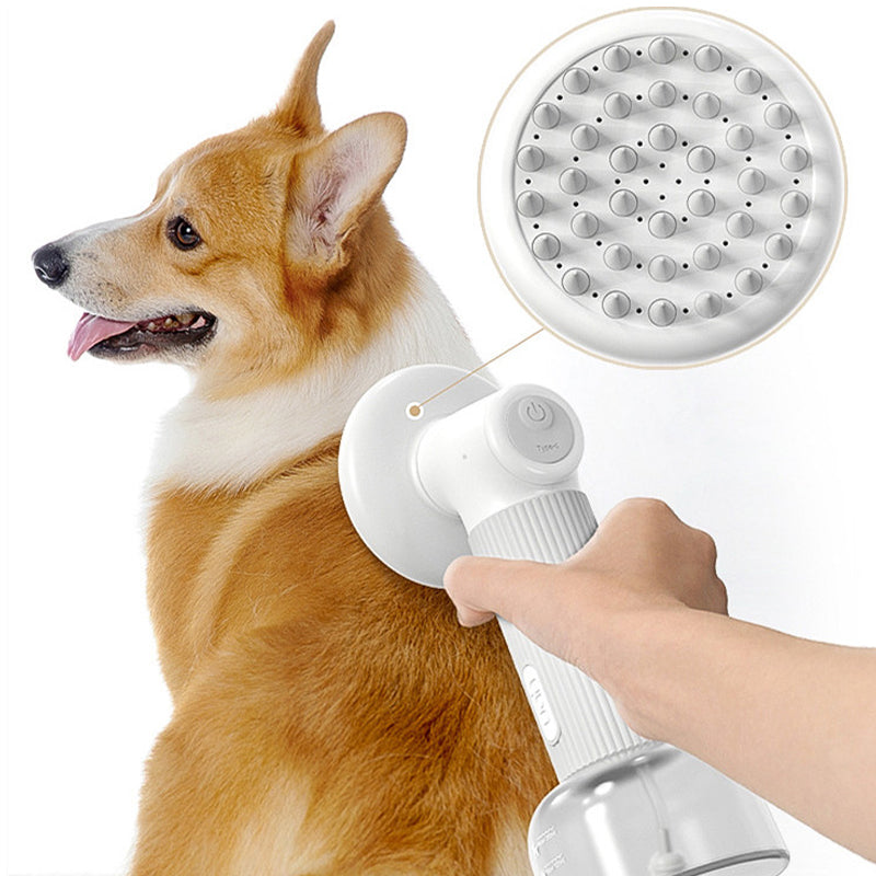 Automatic Foaming Silicone Bristles Pet Bathing Brush- USB Charging | Purrfect Pet Haven
