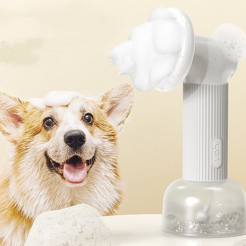 Automatic Foaming Silicone Bristles Pet Bathing Brush- USB Charging | Purrfect Pet Haven