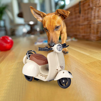 360° Rotating Pet Stunt Motorcycle Toy Battery-Powered