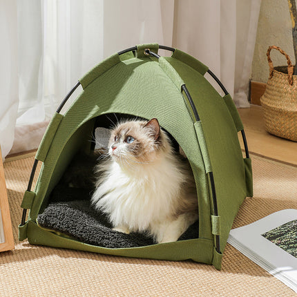 Waterproof Semi-Enclosed Warm and Comfortable Pet Home Cat Tent