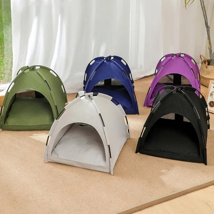 Waterproof Semi-Enclosed Warm and Comfortable Pet Home Cat Tent