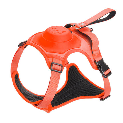 Ultimate 2-in-1 Reflective No-Pull Dog Harness with Retractable Leash and Control Handle