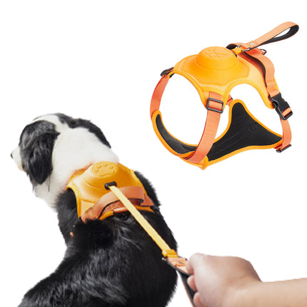 Ultimate 2-in-1 Reflective No-Pull Dog Harness with Retractable Leash and Control Handle