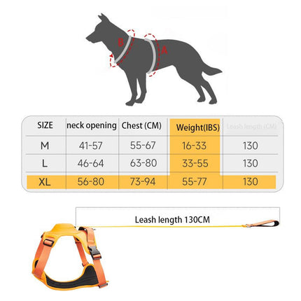 Ultimate 2-in-1 Reflective No-Pull Dog Harness with Retractable Leash and Control Handle