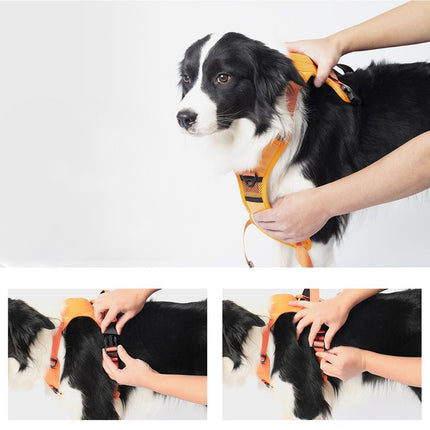 Ultimate 2-in-1 Reflective No-Pull Dog Harness with Retractable Leash and Control Handle