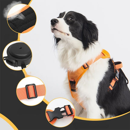 Ultimate 2-in-1 Reflective No-Pull Dog Harness with Retractable Leash and Control Handle