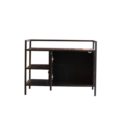 Cat Litter Box Enclosure Wooden Hidden Washroom and Toilet - Antique Black | Purrfect Pet Haven