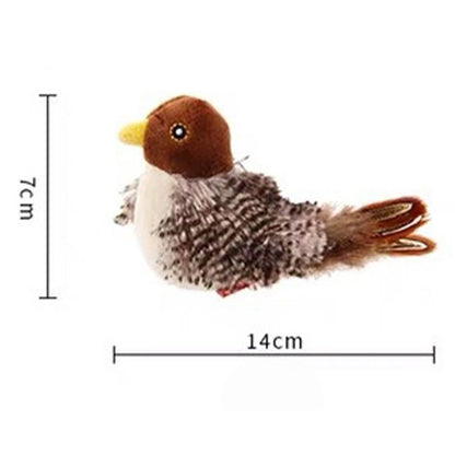 Interactive Simulated Bird Toy for Cats Realistic Design - Non-Removable Battery Powered | Purrfect Pet Haven