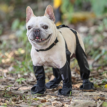 Waterproof Anti-Fall Dog Outdoor Walking Running Hiking Booties with Auxiliary Strap