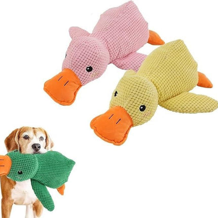 Cute Plush Duck Squeaky Dog Toy with Soft Squeake