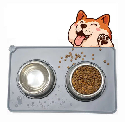 Waterproof Pet Feeding Mats with High Lips - Multiple Size and Colors