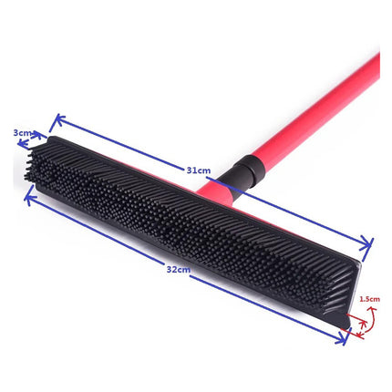 Long Handle Fur Removal Carpet Scraper and Pet Hair Removal Brush