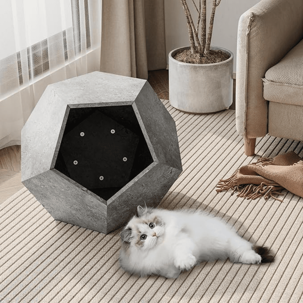 Multifunctional Modern Cat Litter Side Table | Purrfect Pet Haven