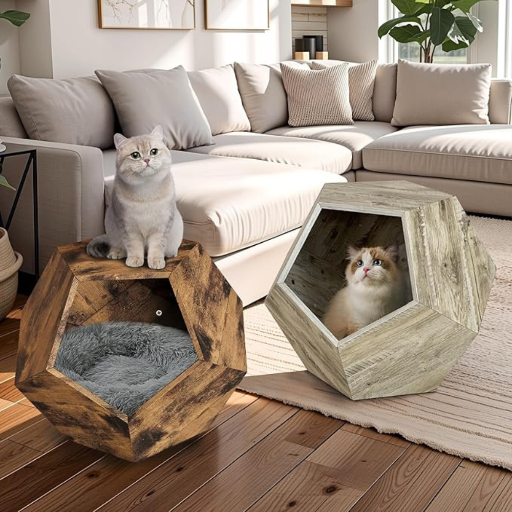 Modern Cat Kennel Side Table | Purrfect Pet Haven